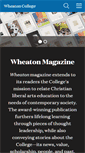 Mobile Screenshot of magazine.wheaton.edu