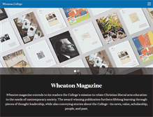 Tablet Screenshot of magazine.wheaton.edu